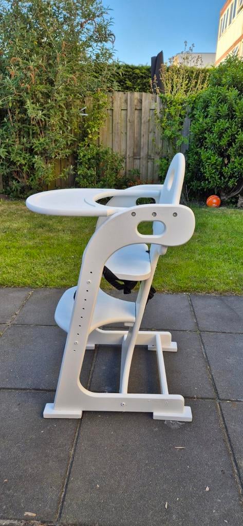Little Dutch Babystoel / Kinderstoel - Wit, Kinderen en Baby's, Kinderstoelen, Ophalen of Verzenden, Gebruikt, Meegroeistoel, Gordel(s)