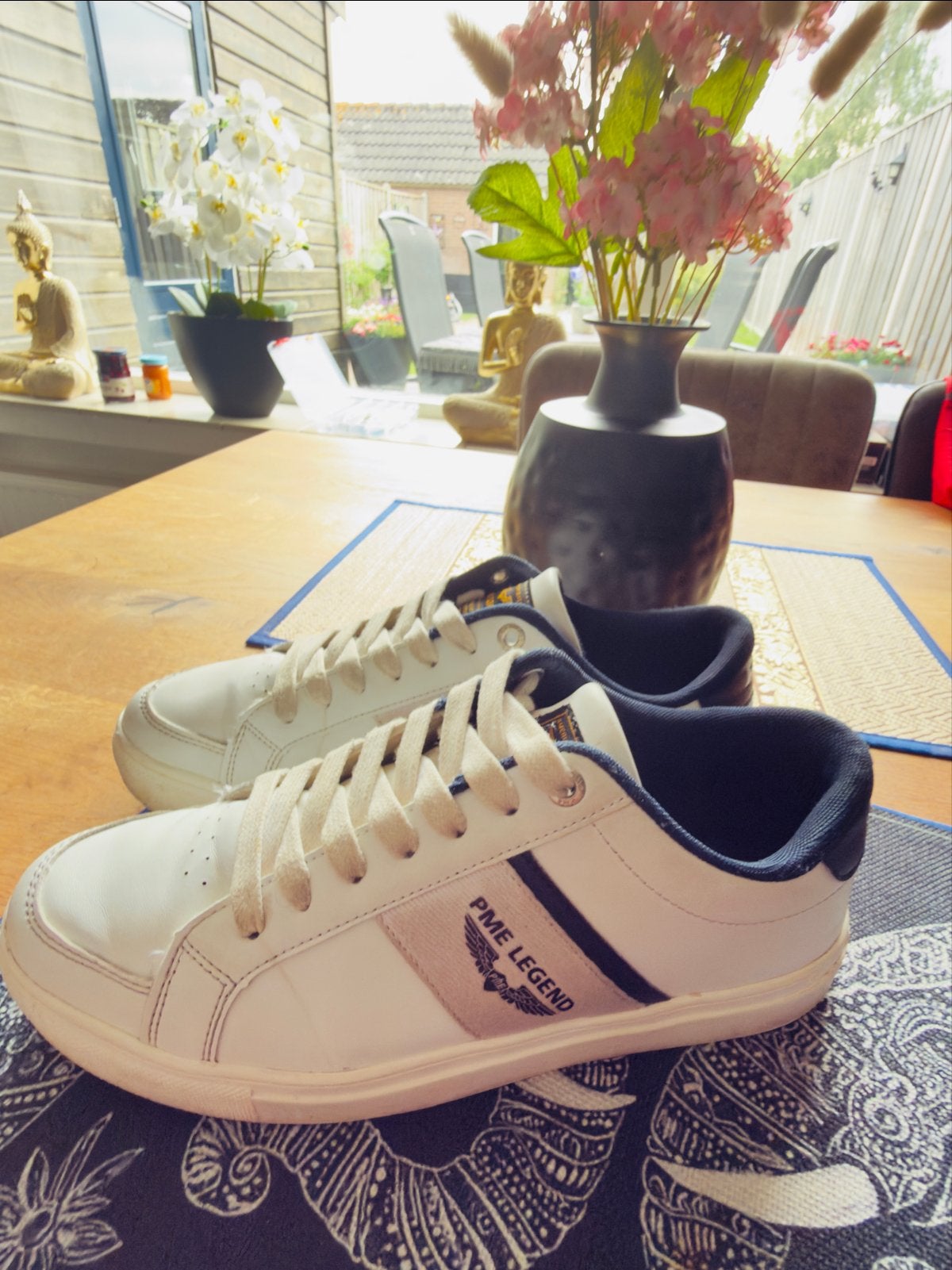 PME Legend Sneakers Maat 40 - Wit/Blauw, Ophalen of Verzenden, Gedragen, Wit, Sneakers of Gympen