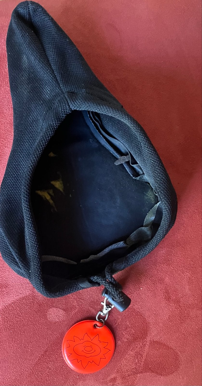 Zwart fietszadelhoesje met sleutelhanger, Ophalen of Verzenden, Gebruikt