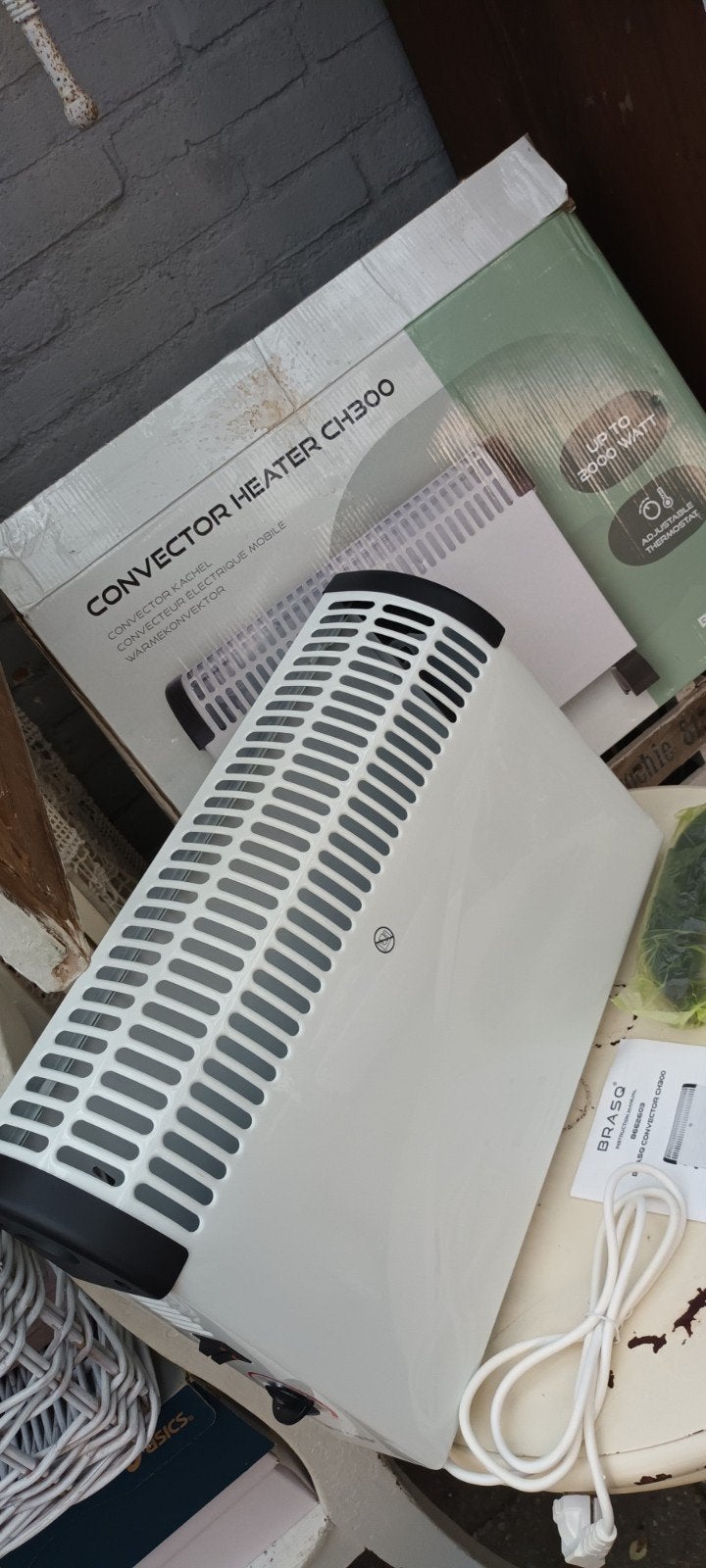 Convector Heater BRASQ radiator kacheltje bijverwarming ZGAN, Doe-het-zelf en Verbouw, Ophalen of Verzenden, Zo goed als nieuw