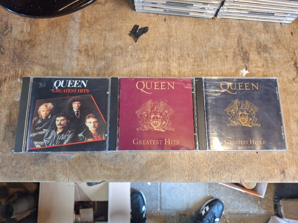 Cd's the greatest hits Queen Freddy Mercury 3 stuks, Ophalen of Verzenden, Gebruikt, Poprock