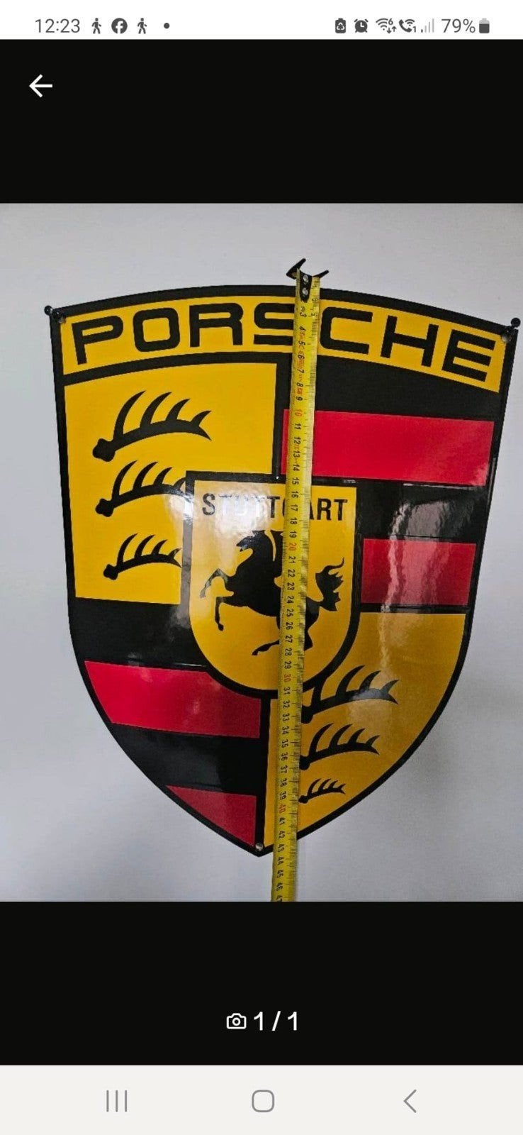 emaille bord porsche nieuw, Ophalen of Verzenden