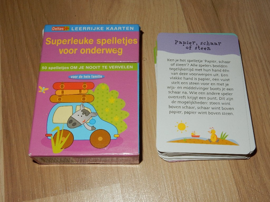 Superleuke Spelletjes voor onderweg – Leerrijke kaarten., Ophalen, Gebruikt