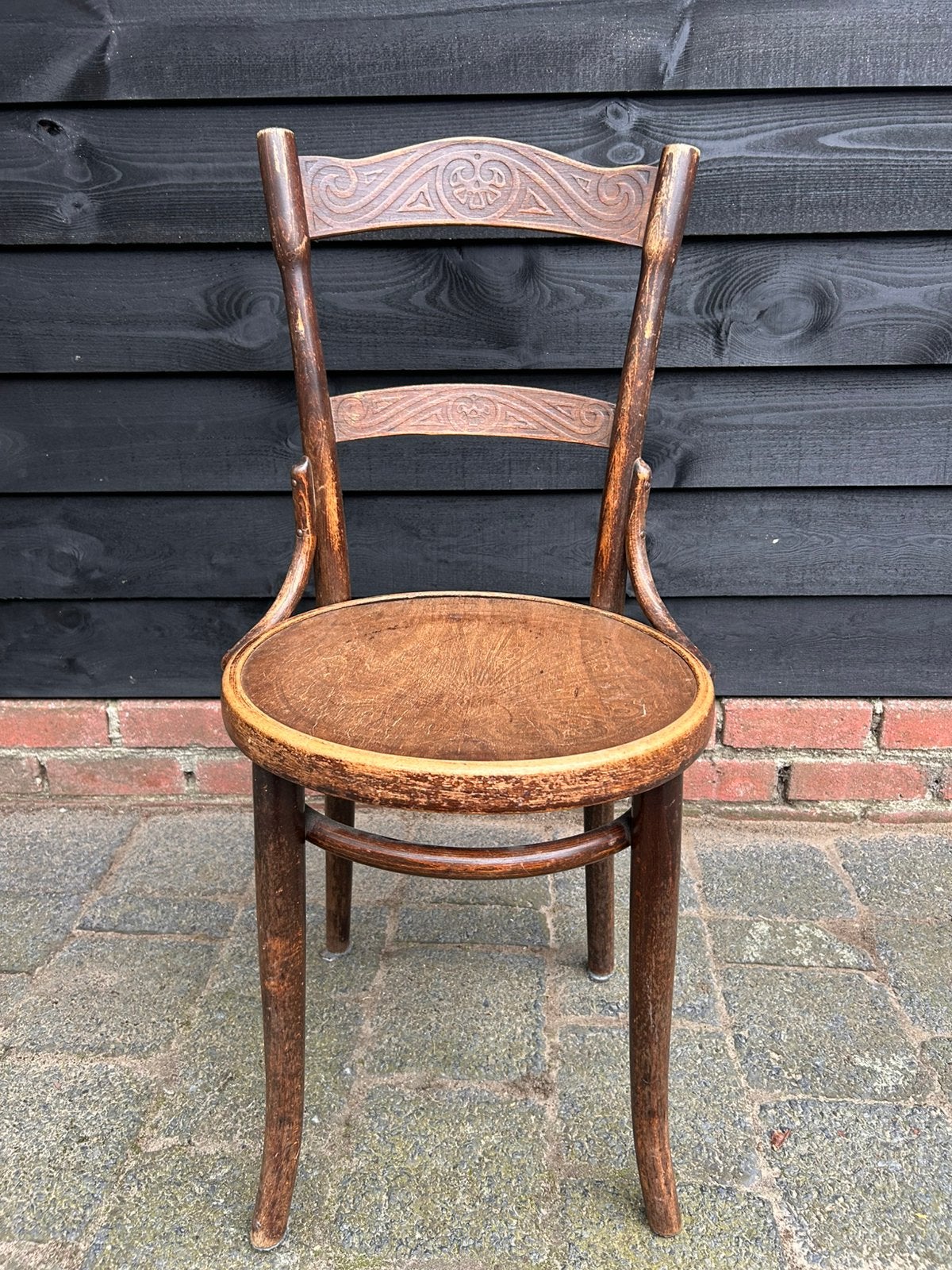Originele antieke Thonet Stoel, eind 19e/begin 20e eeuw, Ophalen