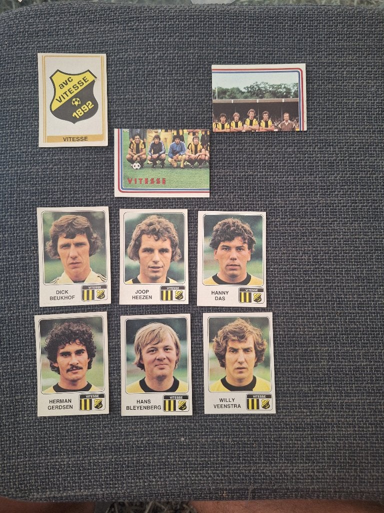 Panini Voetbal 79 Vitesse 9x, Ophalen of Verzenden, Zo goed als nieuw, Sticker