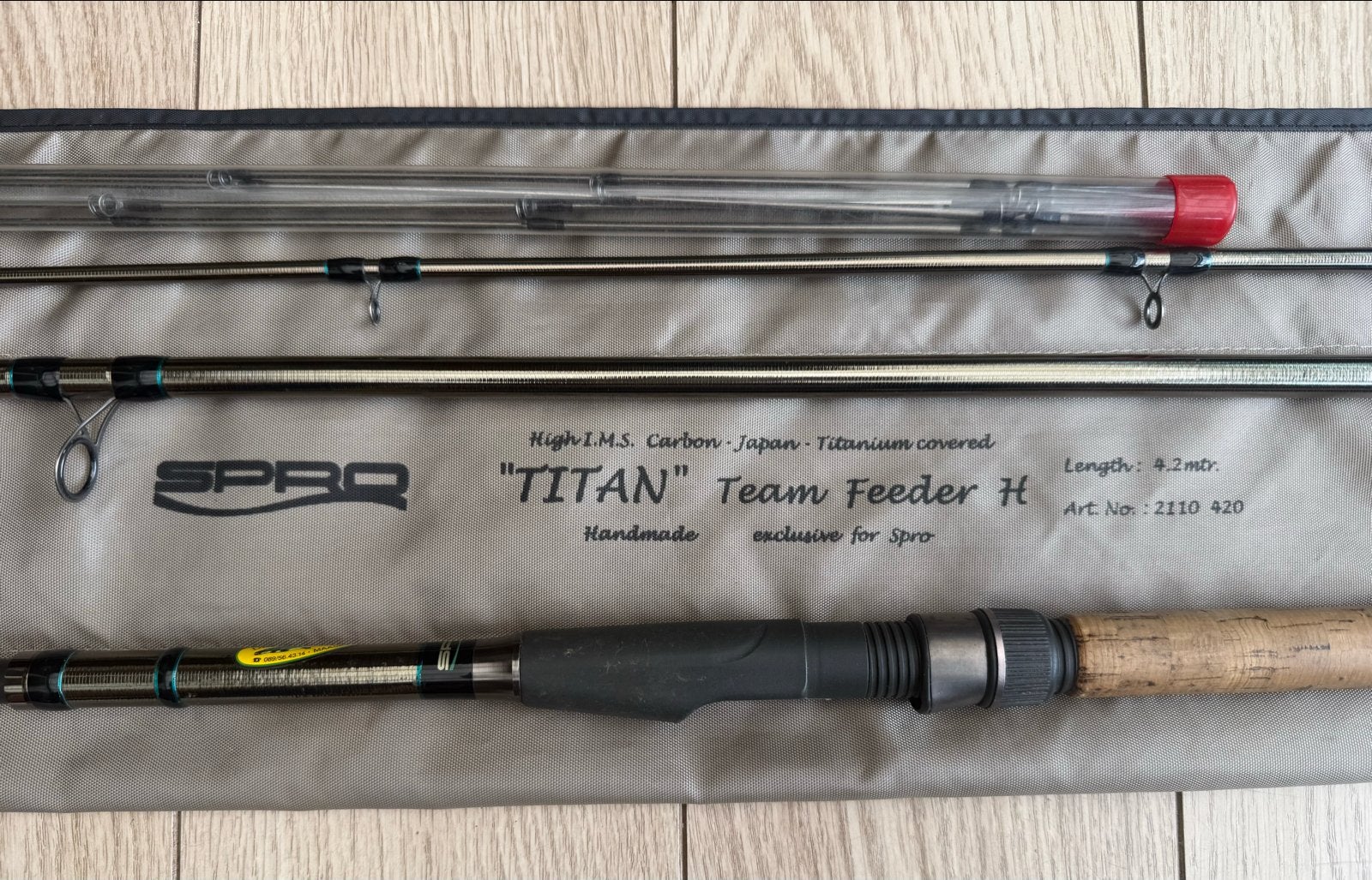 ***SPRO Titan Team Feeder H Hengel 4.2m - Carbon/Titanium***, Ophalen of Verzenden, Zo goed als nieuw, Werphengel