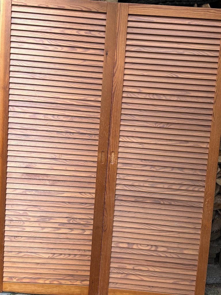 Gratis louvre deuren, Doe-het-zelf en Verbouw, Ophalen, Gebruikt, Minder dan 80 cm, Binnendeur