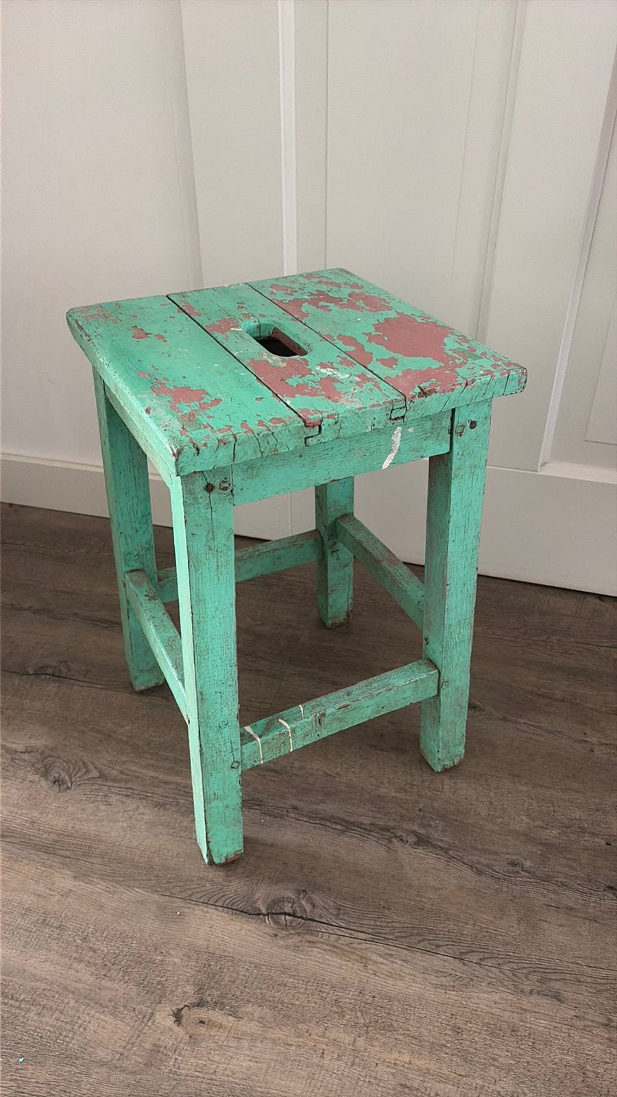 Brocante kruk, Ophalen, Gebruikt