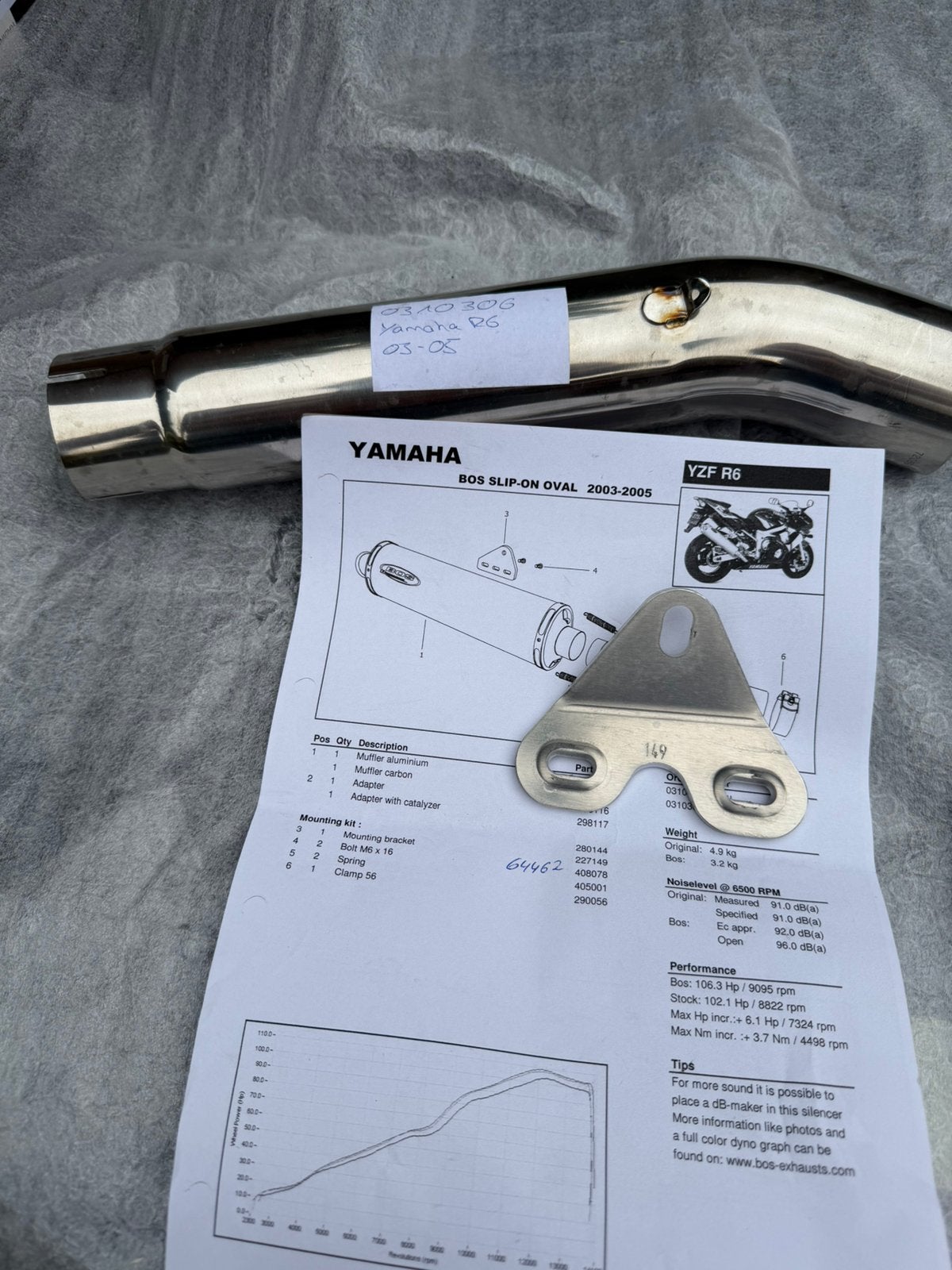 Bos Competition demper Yamaha R 6 bj 2003-2005, Ophalen of Verzenden