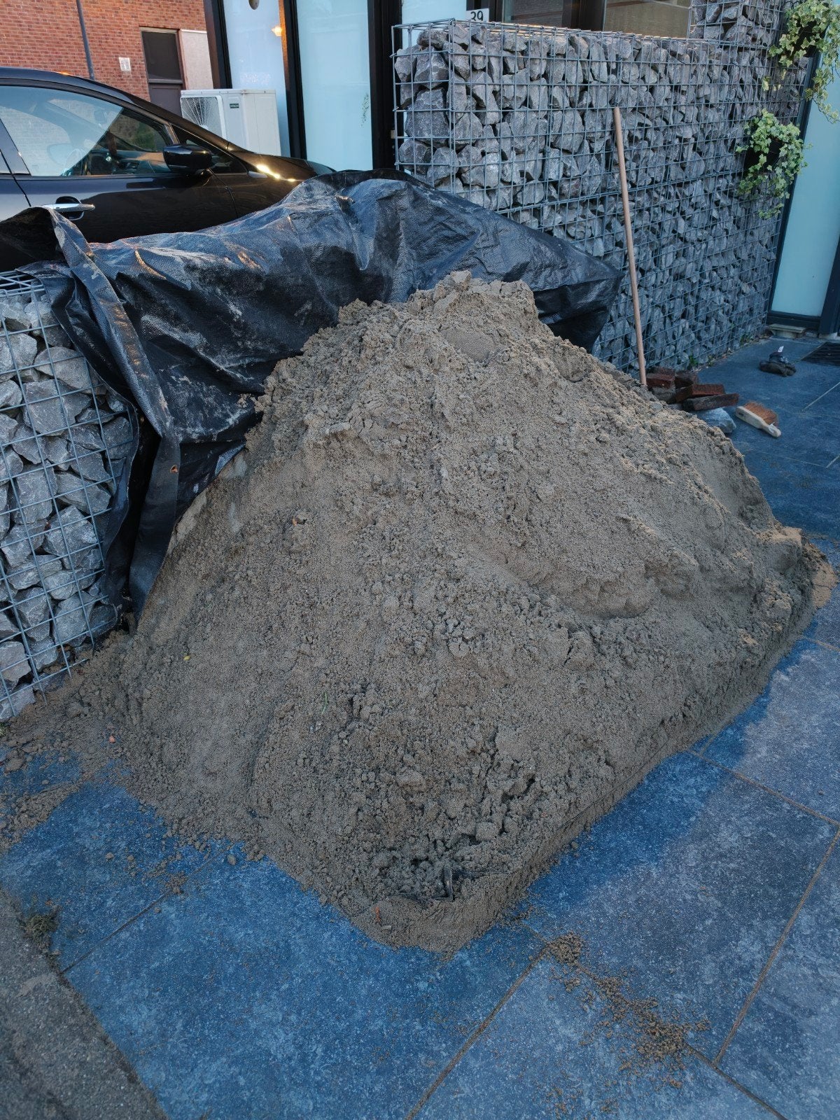 Gratis ophoogzand / geel zand af te halen, Ophalen, Gebruikt, Ophoogzand