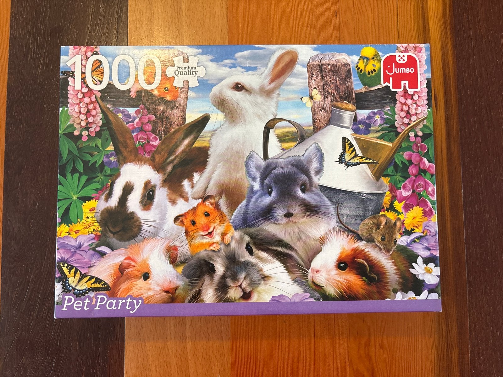 Jumbo Legpuzzel Pet Party 1000 stukjes, Ophalen, 500 t/m 1500 stukjes, Zo goed als nieuw, Legpuzzel