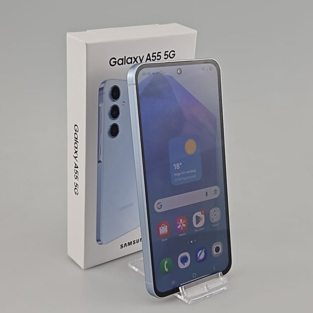 Samsung Galaxy A55 5G 128GB DUOS Awesome IceBlue, Telecommunicatie, Mobiele telefoons | Samsung, Samsung, Gebruikt, Support@Samsung.com