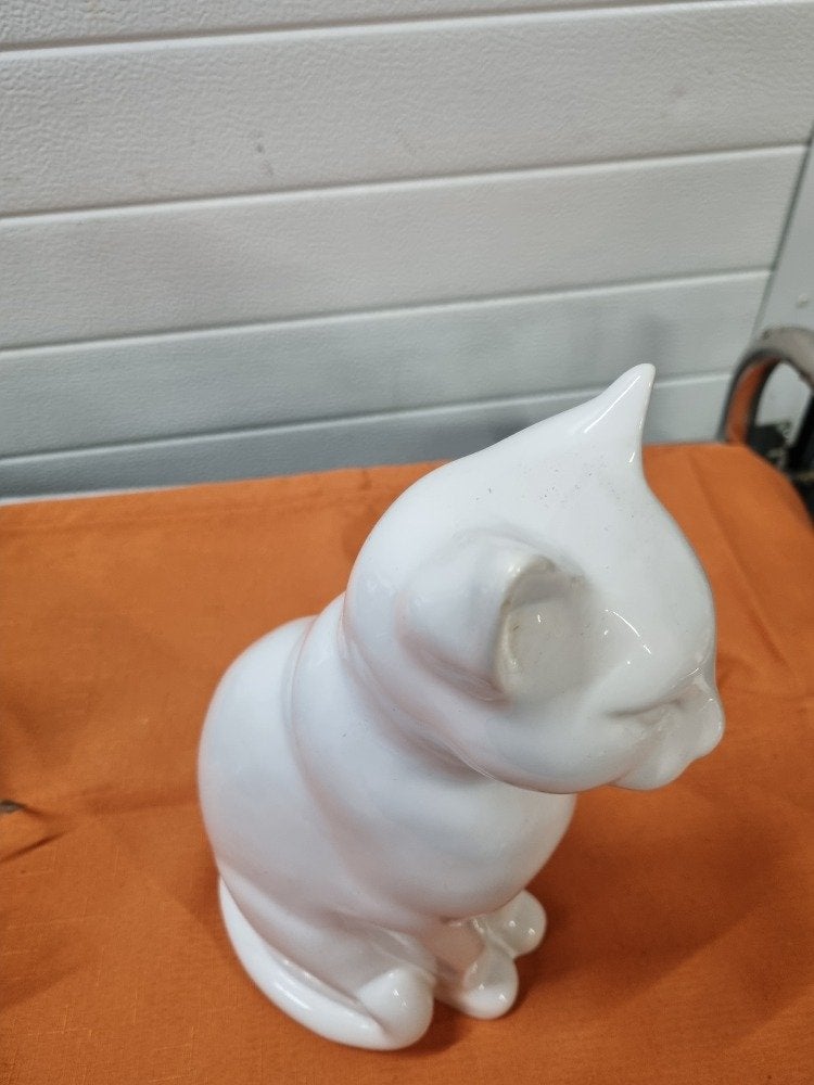beeld poes porselein groot, Ophalen of Verzenden
