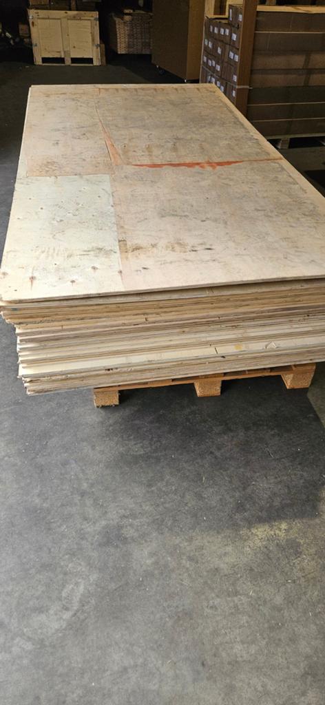 Underlayment platen 116x216x1 cm, populierenhout, Ophalen, Minder dan 25 mm, Overige typen, Zo goed als nieuw