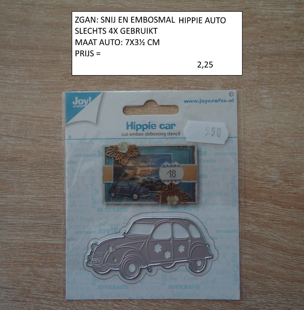 snij en embosmal hippie auto ( alleen verzenden, Ophalen, Zo goed als nieuw, Man of Vrouw, Pons of Mal