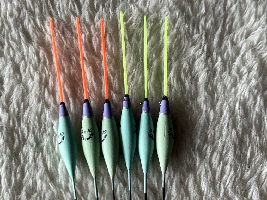 adv 131 / NIEUW set 6 dobbers BAZZERLA 0,15gr, Watersport en Boten, Ophalen of Verzenden, Nieuw, Dobber of Lood