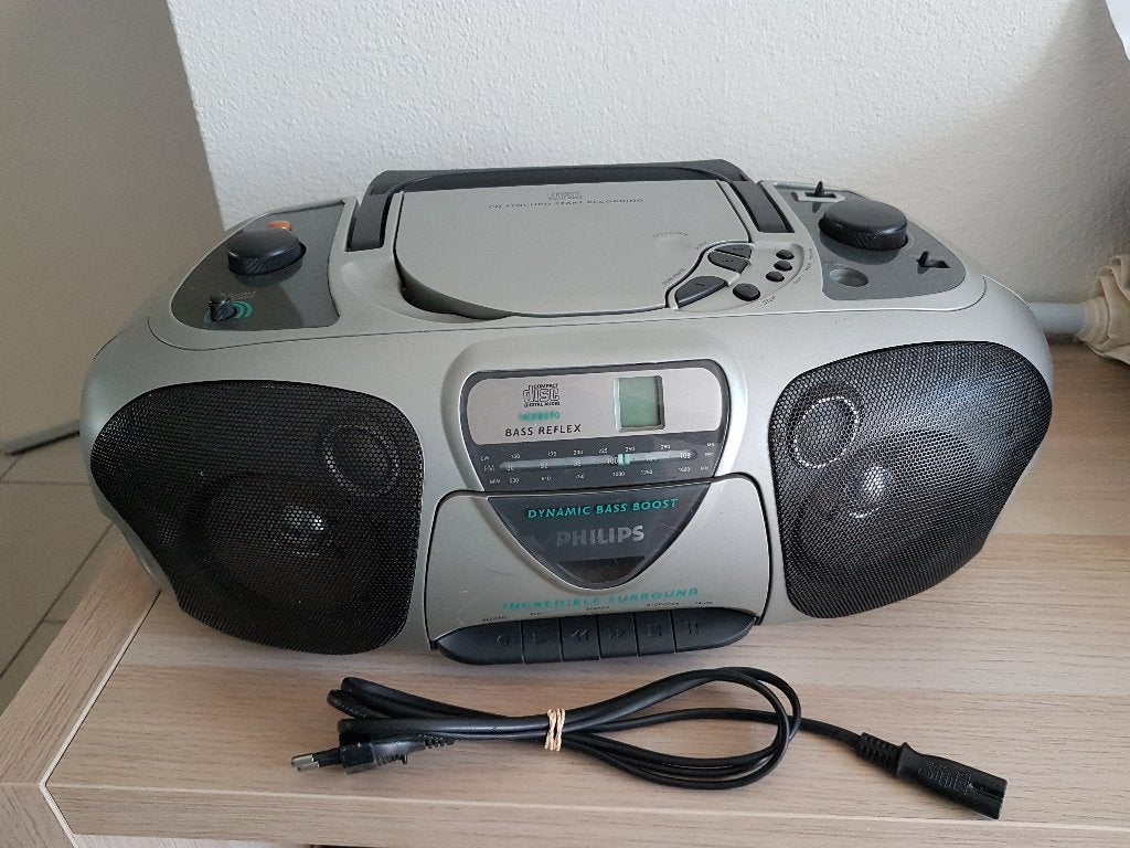 Philips radio cassette cd soundmachine AZ-8070, Ophalen of Verzenden, Gebruikt, Radio, Met cd-speler