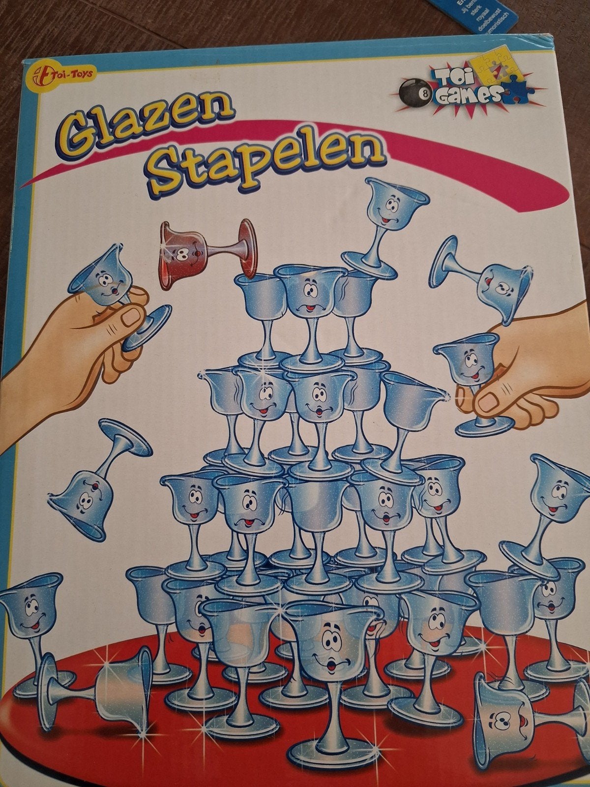Glazen Stapelen - Toi-Toys - Leuk gezelschapsspel, Ophalen, Zo goed als nieuw, Toi-Games