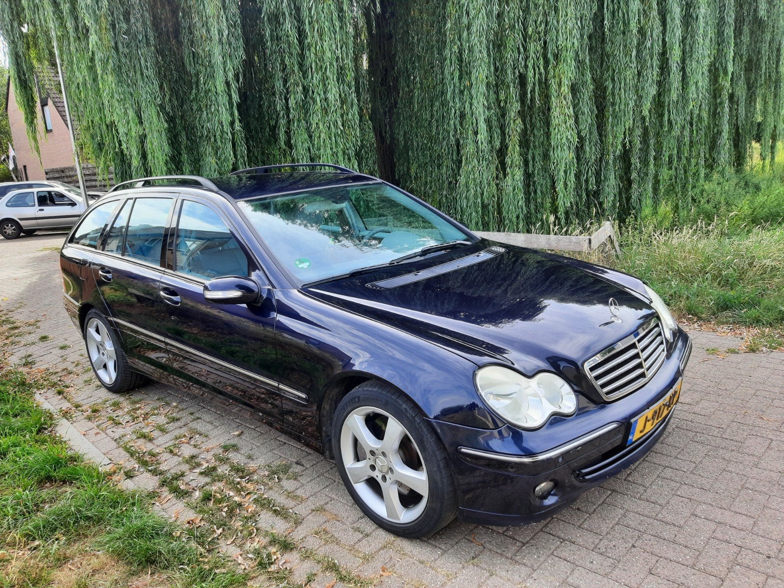 Mercedes-Benz C-Klasse 3.5 C350 Combi AUT 2006 Blauw, Auto's, Automaat, Achterwielaandrijving, 1800 kg, Beige