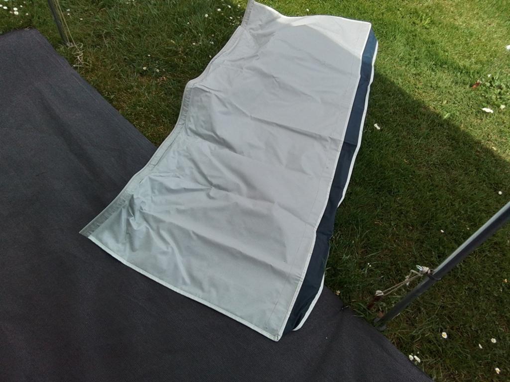 Luifel voor caravanraam, Ophalen