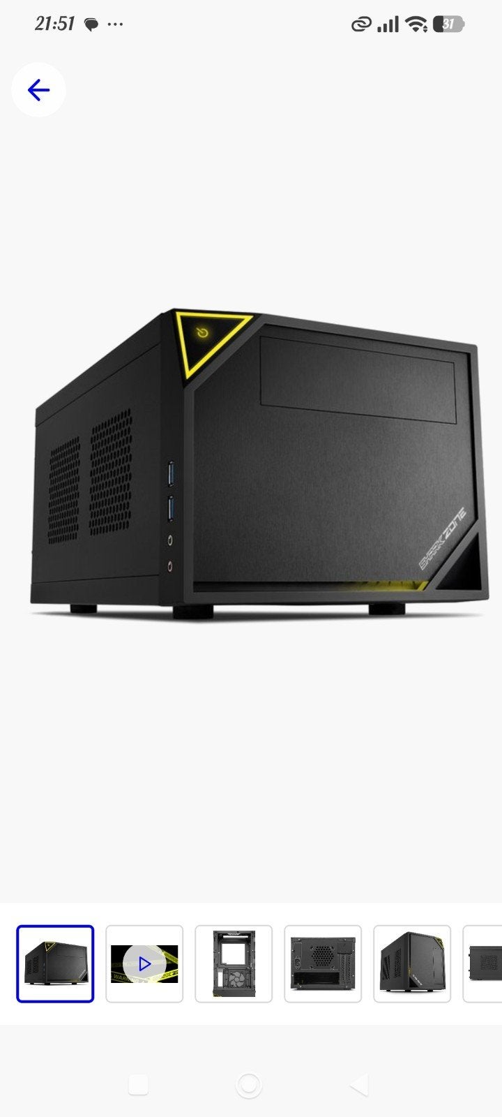 Sharkoon Shark Zone C10 Mini-ITX Behuizing - Nieuw in doos, Ophalen, Nieuw
