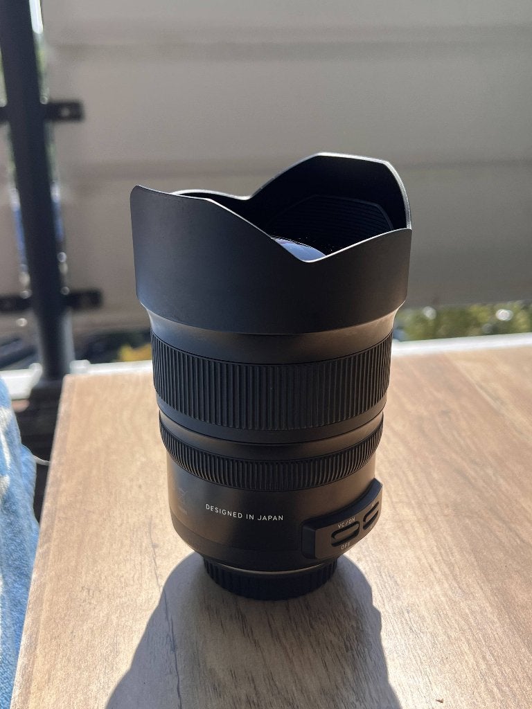 Tamron SP 15-30mm F/2.8 Di VC USD G2 – Canon EF objectief, Gebruikt, Groothoeklens, Tamron, Zonnekap