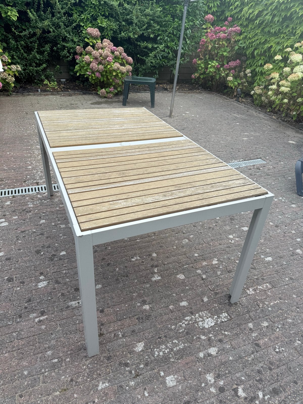 IKEA SJÄLLAND tuintafel + nieuw tafelblad in doos, Ophalen, Gebruikt, Rechthoekig, Hout