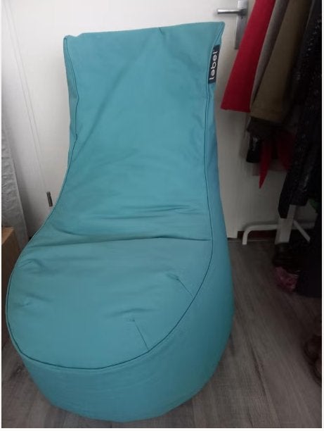 Lebel chaise longue, blauw 100x80x80 cm, Ophalen, Zo goed als nieuw, Blauw, Zitzak