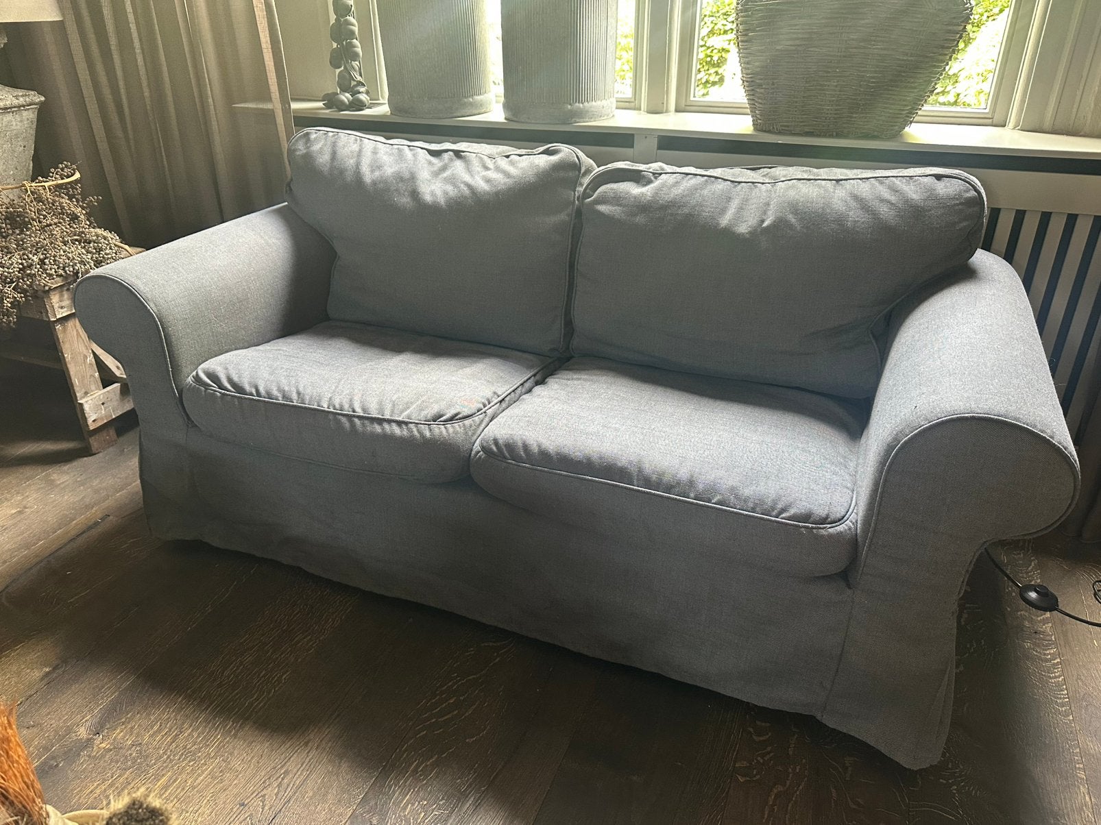 2x IKEA Ektorp 2-zits bankje - Gebruikt, Ophalen, Gebruikt, 150 tot 200 cm, Tweepersoons