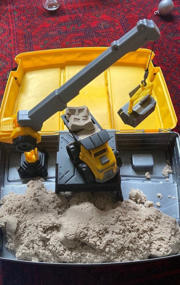 Kinetic/ kinetisch sand bouwplaats, Ophalen of Verzenden, Gebruikt, Ontdekken