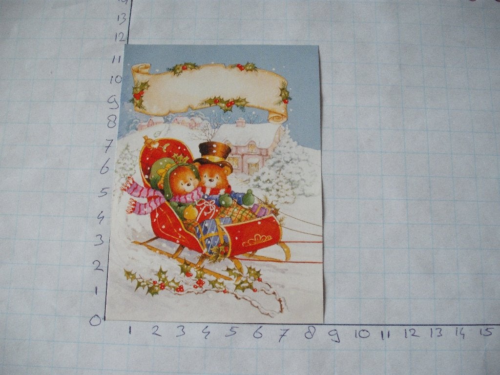 nr. 690 - uitgeknipt 3d plaatje kerst, Ophalen of Verzenden, Nieuw, Kerst, Knipvel
