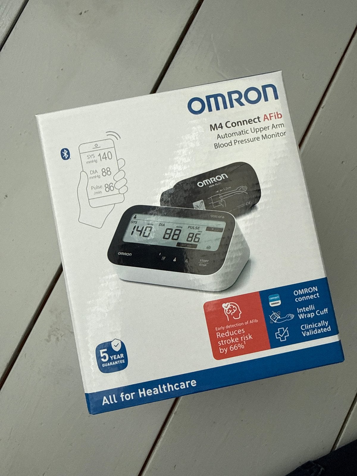 Omron M4 Connect AFib Bloeddrukmeter (nieuw), Diversen, Ophalen of Verzenden, Nieuw