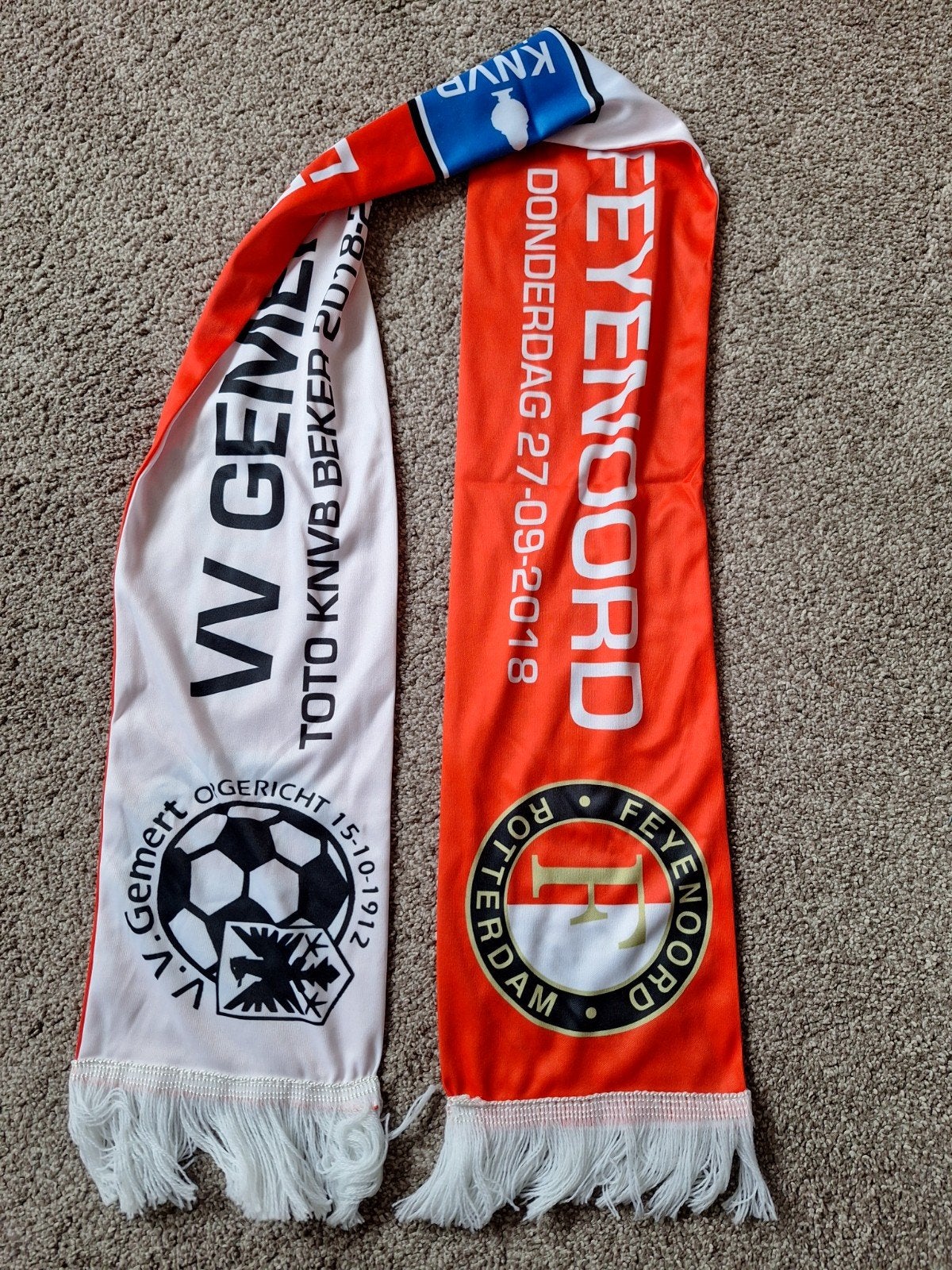 Sjaal vv Gemert - Feyenoord., Ophalen of Verzenden, Nieuw, Feyenoord, Vaantje of Sjaal