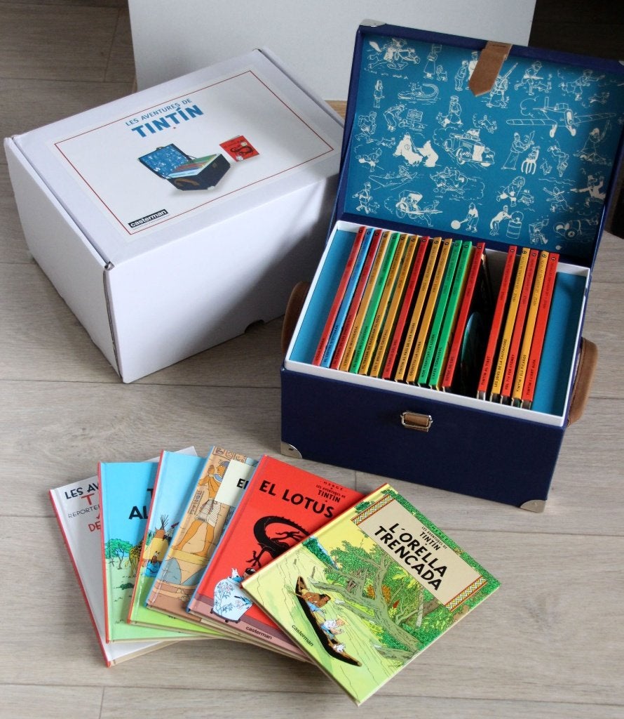 Zeldzaam! Verzamelbox 24 albums Kuifje Tintin Hergé Nieuw!, Verzenden, Kuifje, Zo goed als nieuw, Boek of Spel