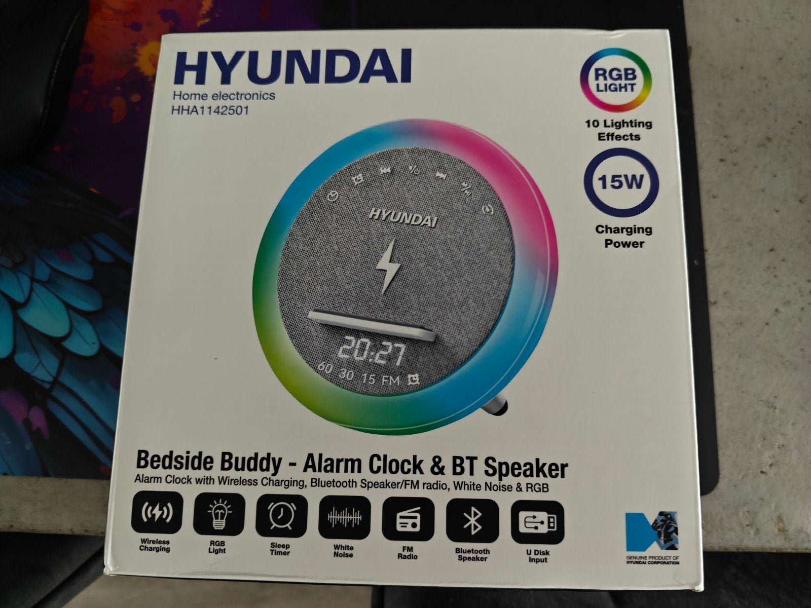 Hyundai digitale wekker met Blue tooth NIEUW, Ophalen of Verzenden, Nieuw