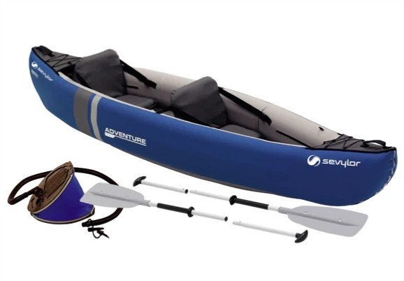 Sevylor Adventure Kit 2 opblaasbare kano, Watersport en Boten, Kano's, Zo goed als nieuw, Overige typen, Twee personen, Opblaasbaar