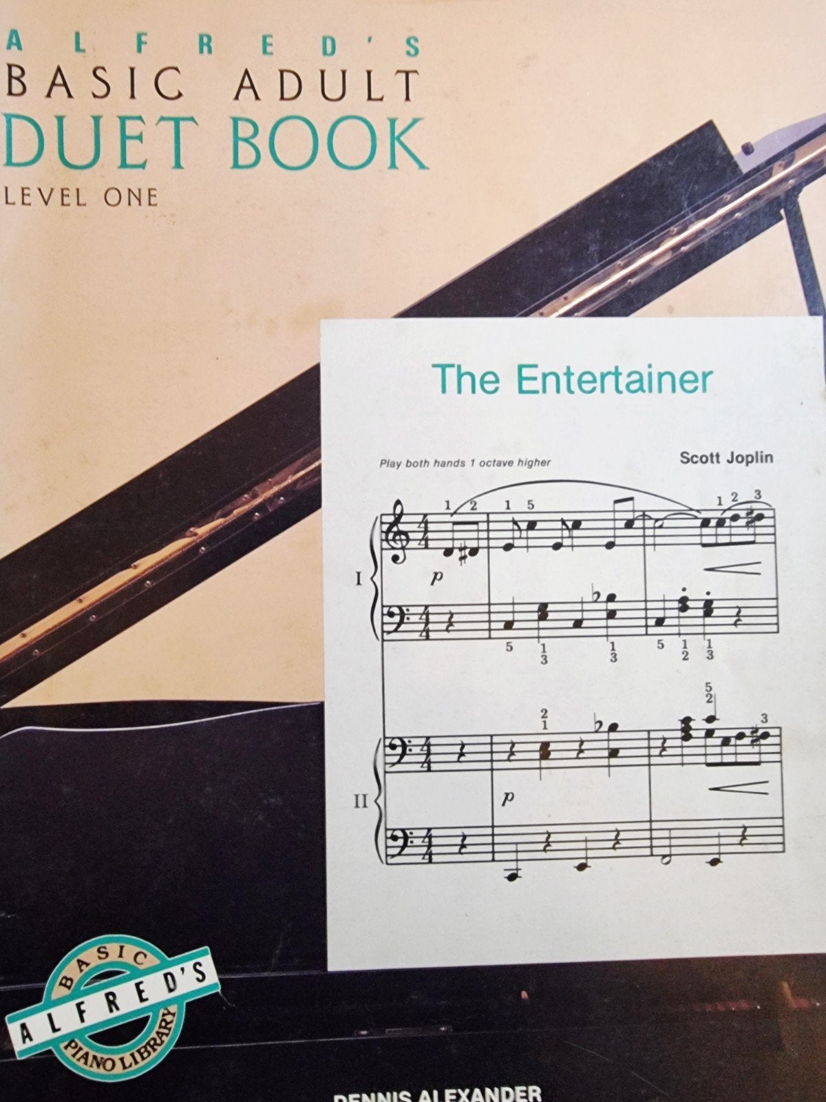 Alfred's Basic Adult Duet Book - Level One (Piano) P49, Muziek en Instrumenten, Bladmuziek, Gebruikt, Verzenden, Les of Cursus