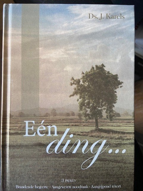EEN DING... Ds. J.Karels 9789055518333, Ophalen of Verzenden, Zo goed als nieuw, Ds. J.Karels, Christendom | Protestants