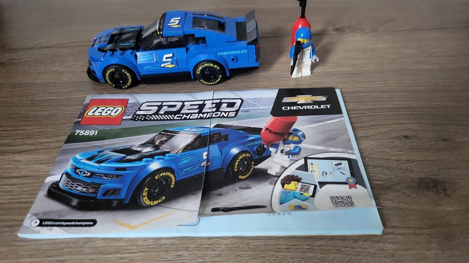 LEGO Speed Champions Chevrolet Camaro ZL1 Race Car 75891, Ophalen, Zo goed als nieuw, Overige merken