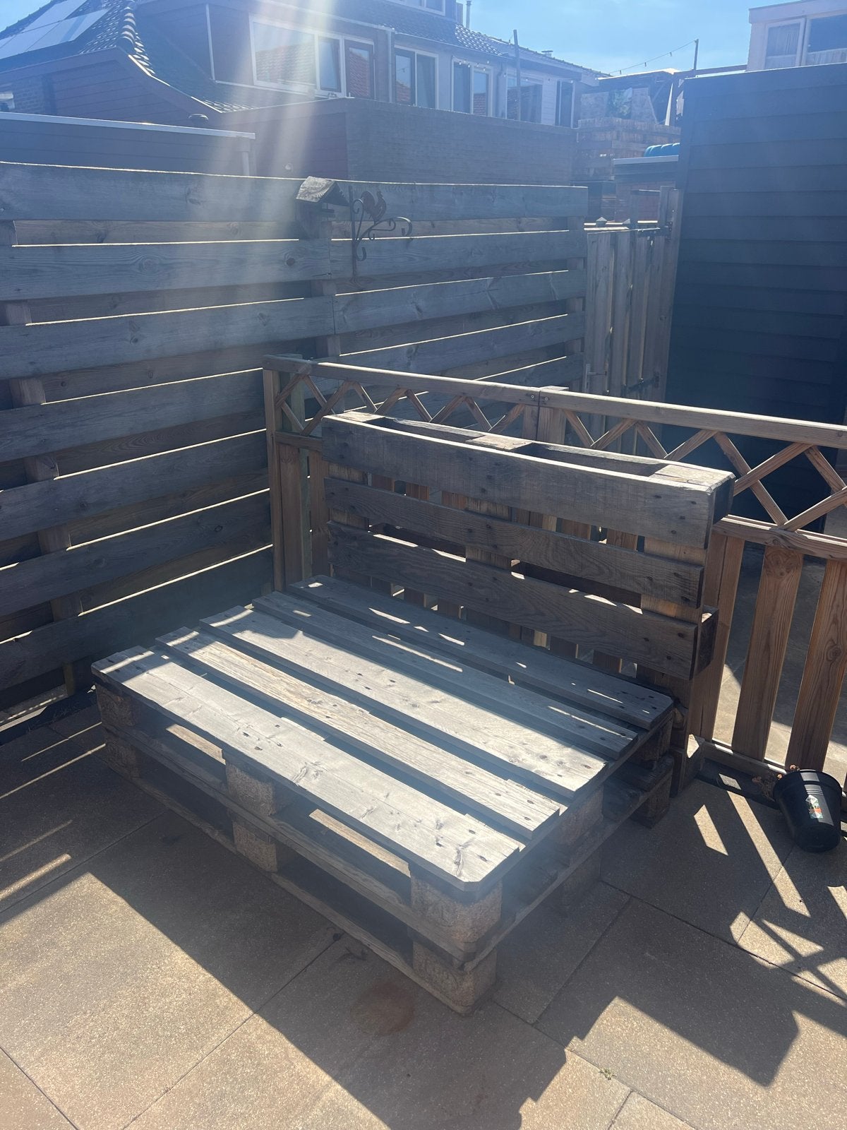 Pallet loungebank, Ophalen, Gebruikt, Hout