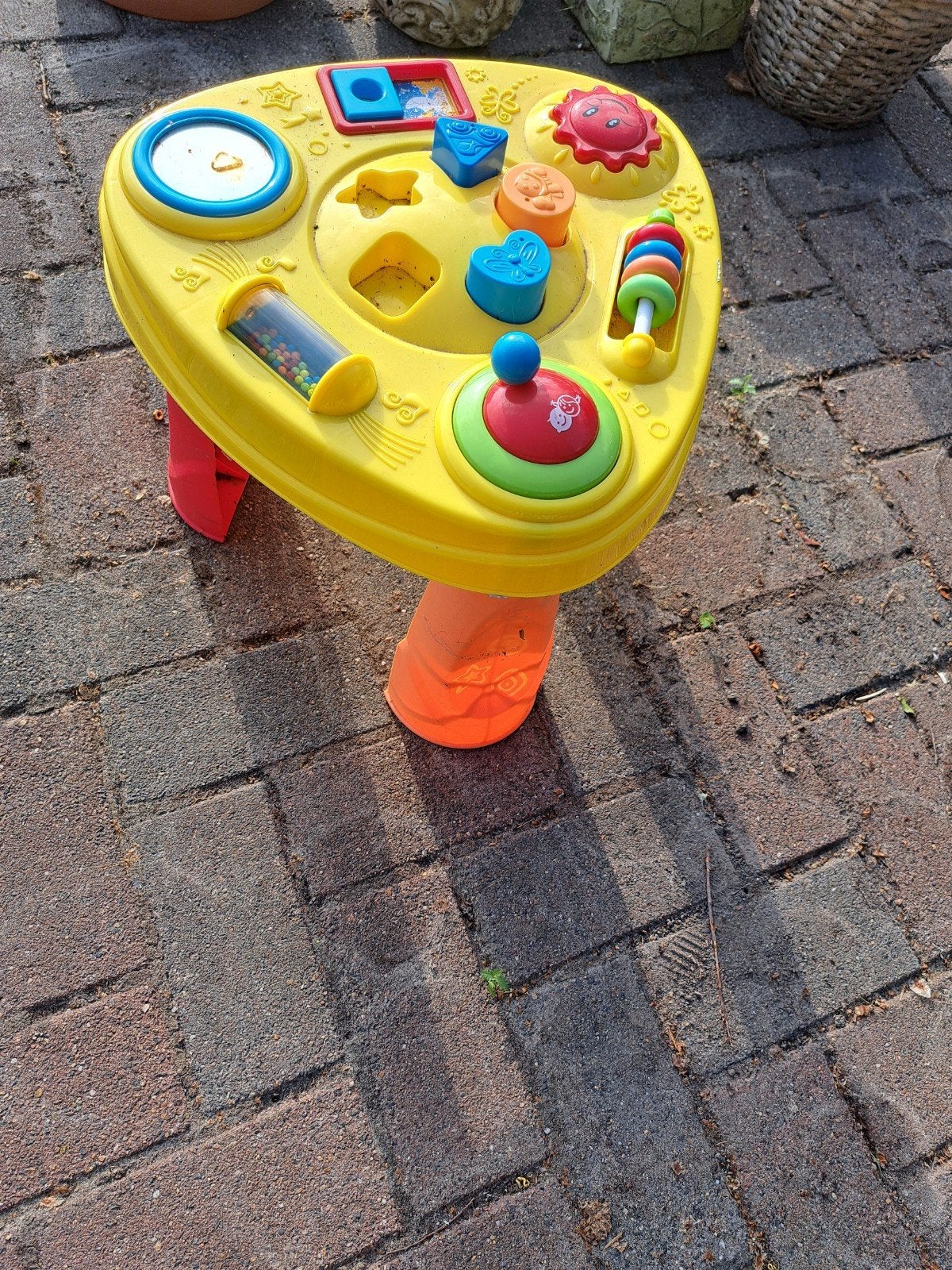 Vrolijke gele baby speeltafel, Ophalen of Verzenden, Gebruikt, Overige typen, Met licht