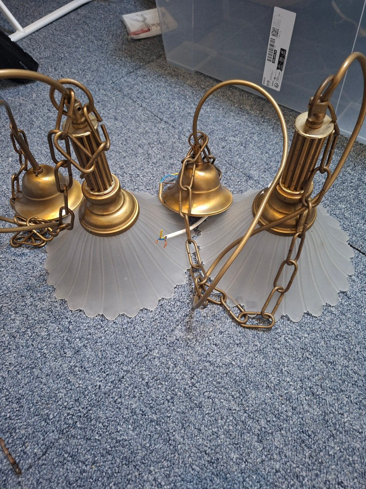 vintage plafondlampen, Ophalen