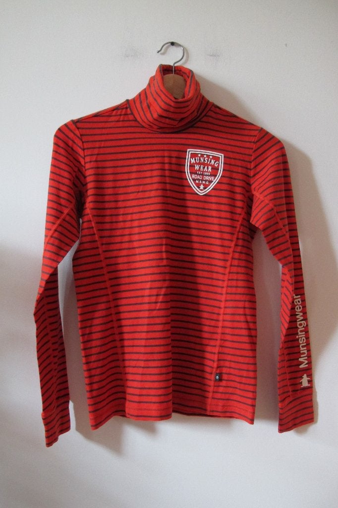 Turtleneck sweater with slogan (Munsingwear), Maat 38/40 (M), Nieuw, Oranje, Ophalen of Verzenden
