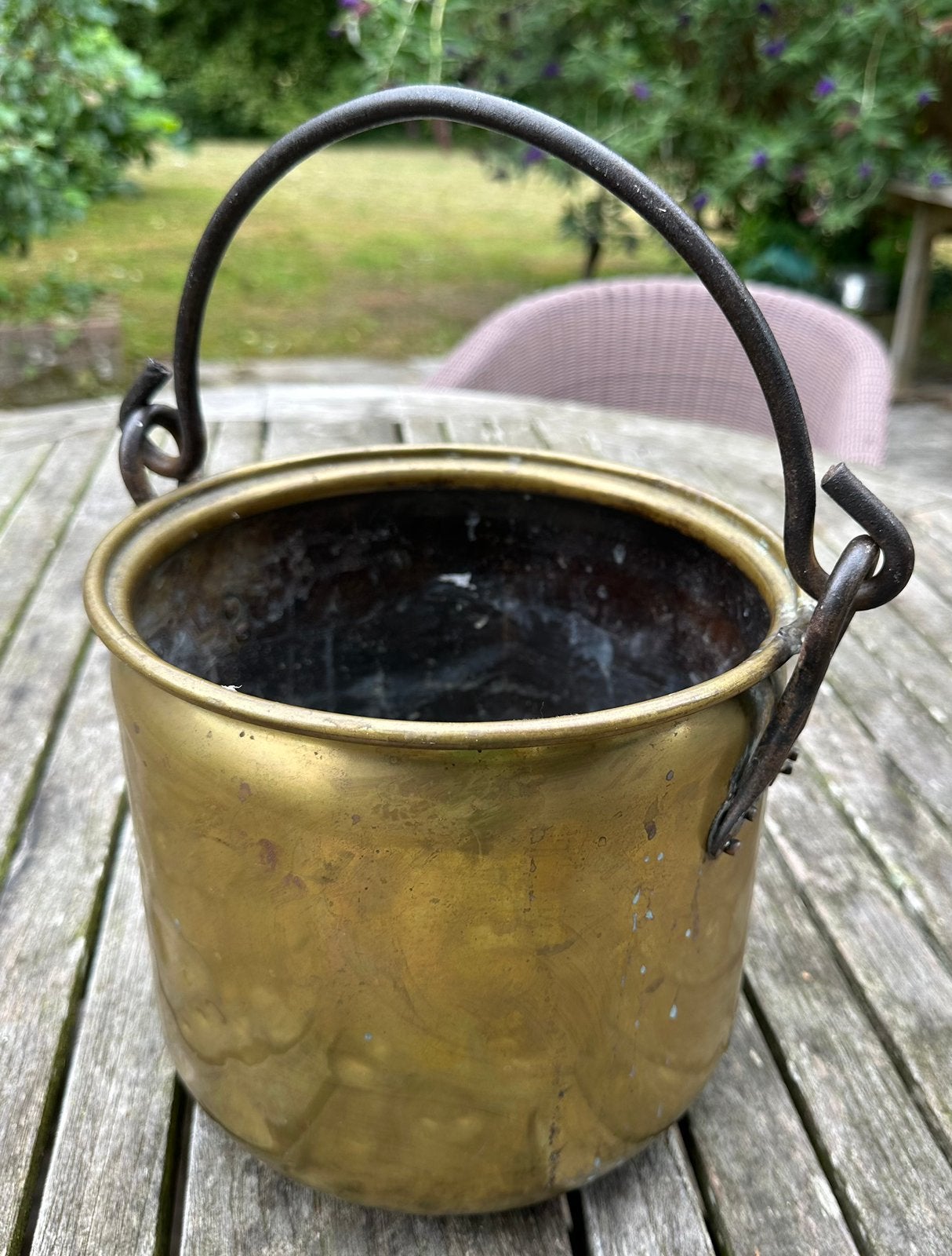 Antieke koperen ketel, Ophalen, Koper
