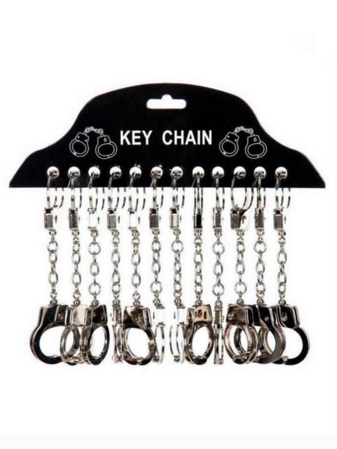Opvallende Handboeien Sleutelhanger - 13,5 cm, Ophalen of Verzenden, Nieuw, Overige typen