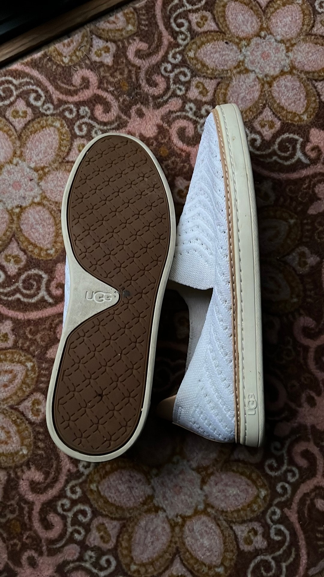 Uggs instappers, Ophalen, Zo goed als nieuw, Wit, Instappers