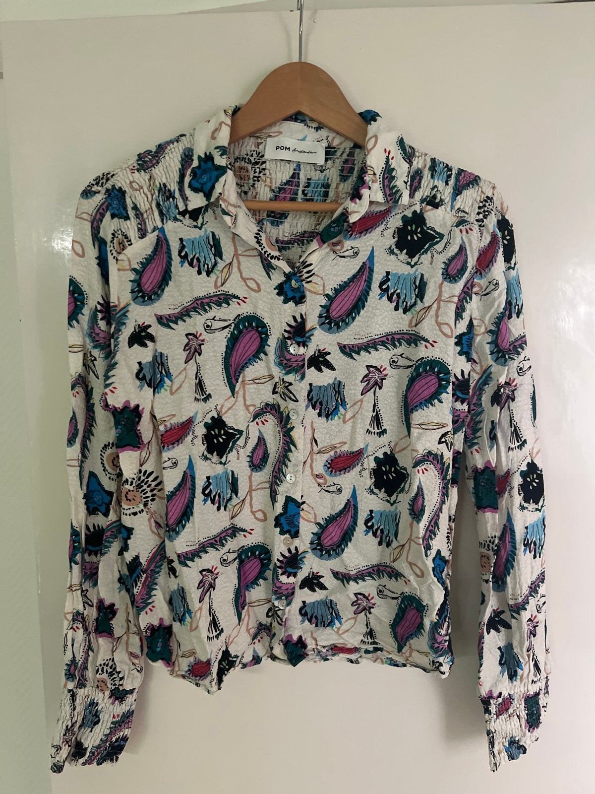 POM Amsterdam blouse, maat 36, zo goed als nieuw, Ophalen, Zo goed als nieuw, Maat 36 (S), Meerkleurig
