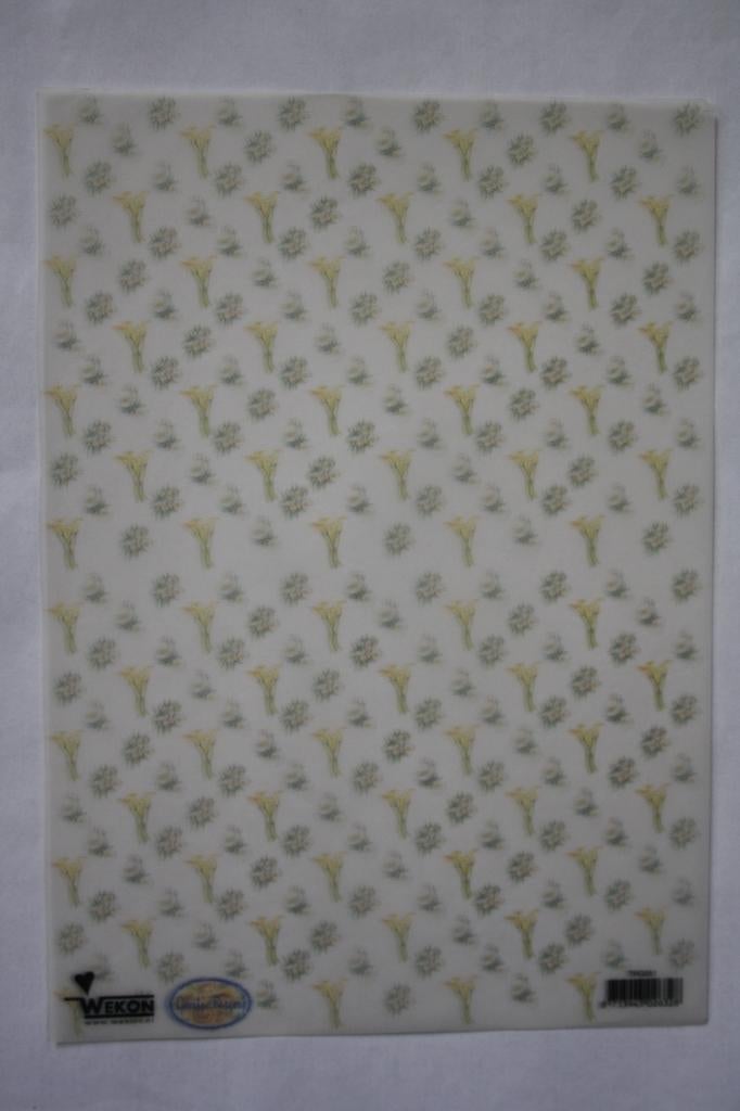 2 stuks Vellum knipvellen bloemen 7339, Ophalen of Verzenden, Nieuw, Natuur, Knipvel