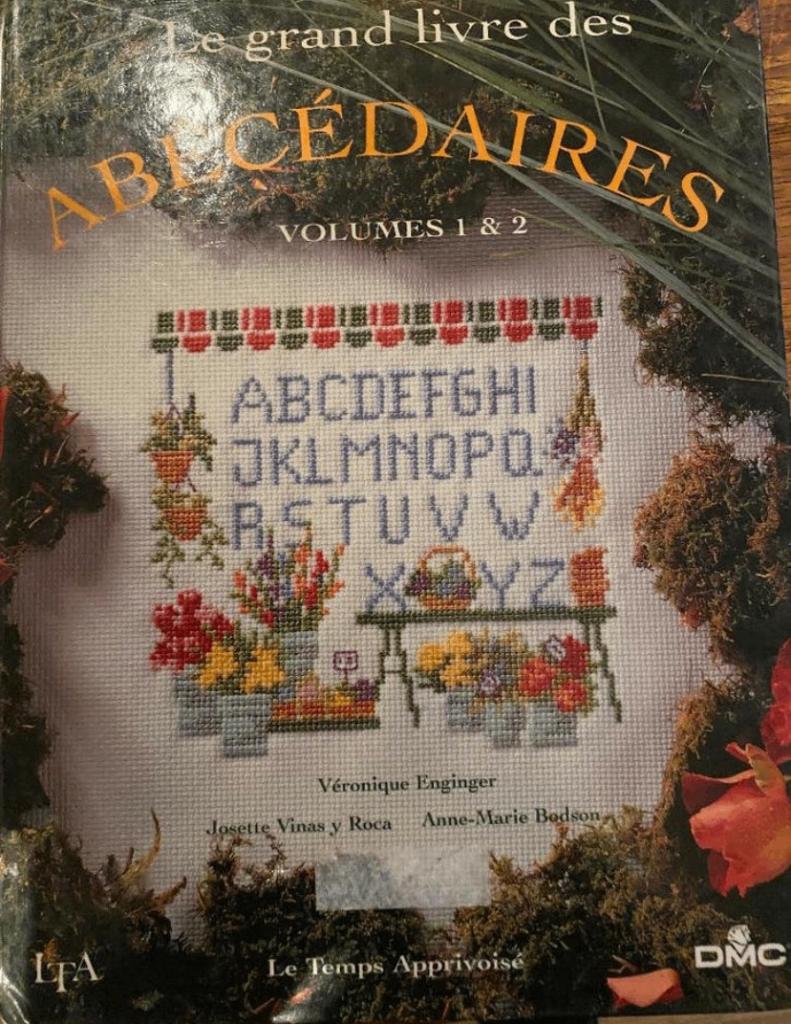 LE GRAND LIVRE DES ABÉCÉDAIRES VOLUMES 1 & 2 V. ENGINGER, Verzenden, Gebruikt, Handborduren, Patroon