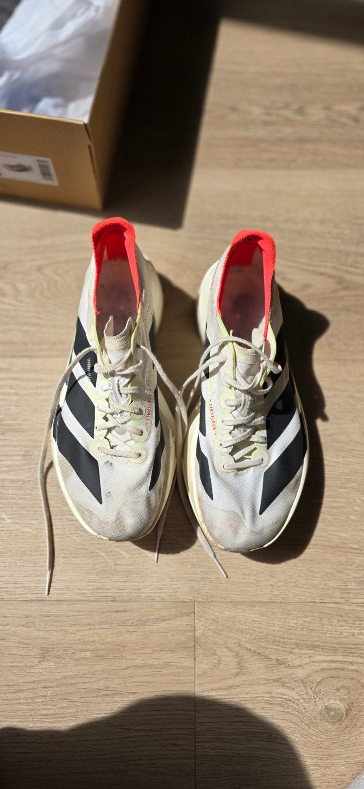 Adidas Adios Pro 4 maat 42, Adidas, Gebruikt, Hardloopschoenen, Verzenden